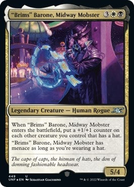 Image for "Brims" Barone, Midway Mobster (Galaxy Foil) (449) (Unfinity) - Magic: The Gathering