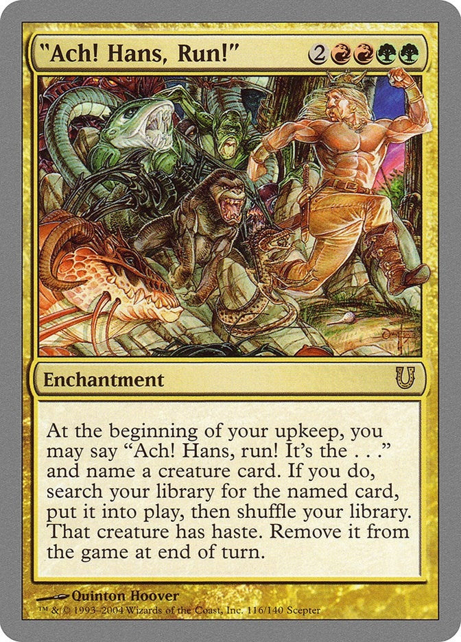 Image for "Ach! Hans, Run!" (116) (Unhinged) - Magic: The Gathering